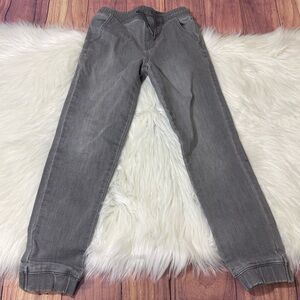 Denim&Co. Gray Pull-On Jogger Pants - Boys Size 7–8 Years